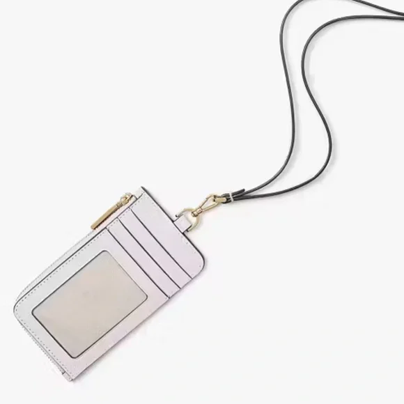 Kate Spade Madison Card Case Lanyard Pale Amethyst NWT - Picture 3 of 16
